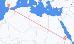 Flyg från Inda Silasē, Etiopien till Jerez, Spanien
