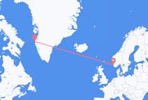 Flyreiser fra Stavanger, Norge til Sisimiut, Grønland