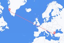 グリーンランド、 ヌークから、グリーンランド、エドレミトへ行きのフライト