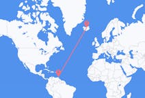 Flights from St George's, Grenada to Akureyri, Iceland