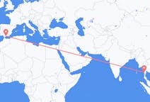 Flyrejser fra Myeik, Myanmar, Myanmar (Burma) til Málaga, Spanien
