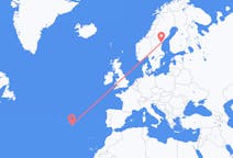 Flights from Sundsvall, Sweden to Ponta Delgada, Portugal