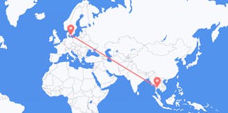 Flights from Thailand to Denmark