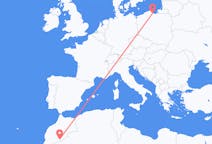 Flights from Zagora, Morocco to Gdańsk, Poland