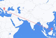 Flights from Kota Kinabalu to Skopje
