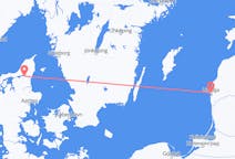 Flights from Aalborg, Denmark to Liepāja, Latvia