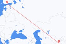 Flyg från Dusjanbe, Tadzjikistan till Helsingfors, Finland