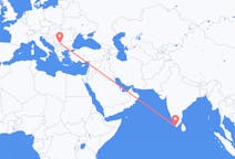 Flyreiser fra Thiruvananthapuram, India til Niš, Serbia