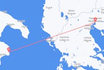 Flyreiser fra Crotone, Italia til Thessaloniki, Hellas