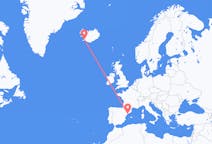 Flyg från Reus, Spanien till Reykjavík, Island