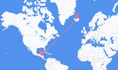 Flyreiser fra San Pedro Sula, Honduras til Akureyri, Island