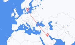 Flights from Qaisumah, Saudi Arabia to Ronneby, Sweden