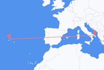 Flights from Graciosa, Portugal to Brindisi, Italy