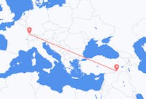 Vuelos de Mulhouse, Suiza a Mardin, Turquía