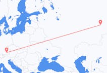 Flyrejser fra Jekaterinburg, Rusland til München, Tyskland