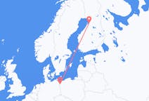 Vluchten van Szczecin naar Oulu