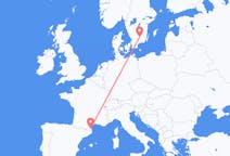 Flights from Perpignan, France to Växjö, Sweden