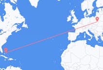 Flyreiser fra North Eleuthera, Bahamas til Lublin, Polen
