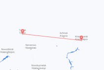 Vols depuis la ville de Krasnoïarsk vers la ville de Tomsk