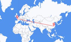 Flyreiser fra Shangrao, Kina til Nantes, Frankrike