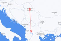 Vols d’Ohrid, Macédoine du Nord pour Belgrade, Serbie