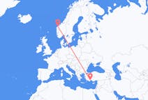 Flyreiser fra Ålesund, Norge til Antalya, Tyrkia