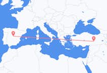 Flyrejser fra Malatya, Tyrkiet til Madrid, Tyrkiet