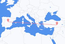 Flyreiser fra Malatya, Tyrkia til Madrid, Spania