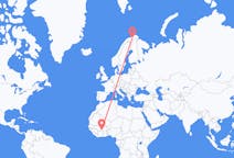 Flights from Bobo-Dioulasso, Burkina Faso to Lakselv, Norway