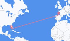 美国出发地 基韋斯特飞往美国目的地 桑坦德的航班