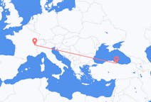 Flyreiser fra Genève, Sveits til Samsun, Tyrkia