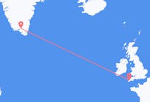 Flights from from Narsarsuaq to Newquay