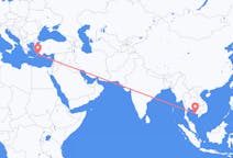 Flights from Sihanoukville Province, Cambodia to Rhodes, Greece