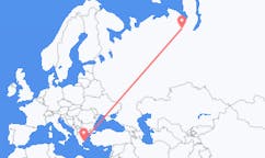 Flights from Salekhard, Russia to Athens, Greece