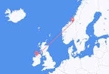 Flüge von der Stadt Trondheim in die Stadt Donegal