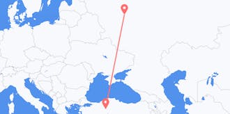 เที่ยวบิน จาก รัสเซีย ไปยัง ตุรกี