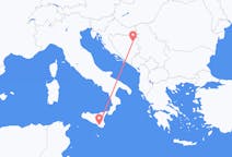 Flüge von Comiso, Italien nach Tuzla, Bosnien und Herzegowina