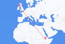 Flyreiser fra Addis Abeba, til Belfast