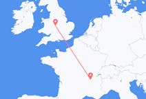Flights from Lyon, France to Birmingham, England