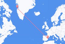 出发地 西班牙巴倫西亞目的地 格陵兰阿西亚特的航班