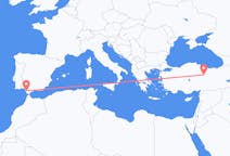 Flyrejser fra Jerez, Spanien til Sivas, Tyrkiet