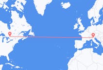 Flyreiser fra North Bay, Canada til Verona, Italia