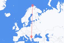 Flights from Lakselv, Norway to Thessaloniki, Greece