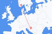 Flights from Kristiansand to Banja Luka