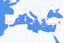 Loty z Sanliurfy, Turcja z Lizbona, Portugalia