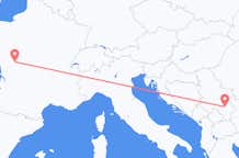 Flyrejser fra Poitiers, Frankrig til Niš, Serbien