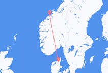 Flights from Kristiansund, Norway to Aalborg, Denmark