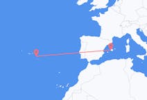 Fly fra Ponta Delgada til Palma de Mallorca