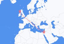 Flights from Aqaba, Jordan to Derry, the United Kingdom
