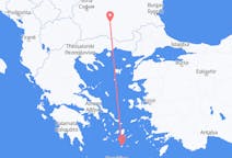 Vluchten van Plovdiv, Bulgarije naar Thera, Griekenland